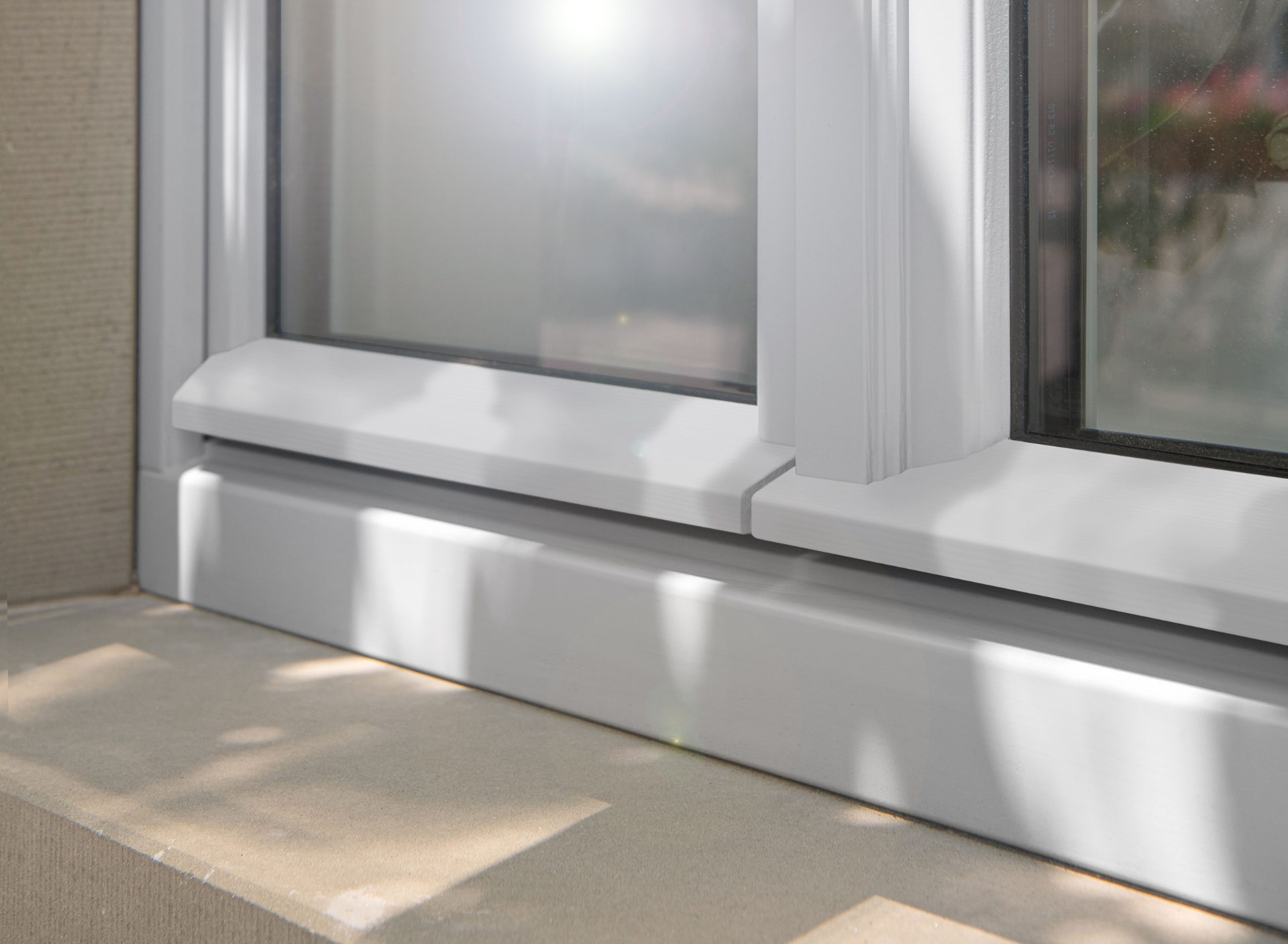 Detalle del vierteaguas de una ventana Stil 2 Upgrade