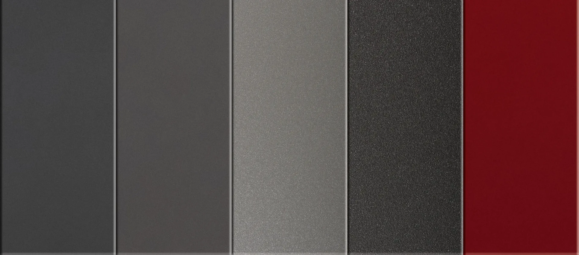 Franja de lacados de aluminio en grises, antracita y colores especiales