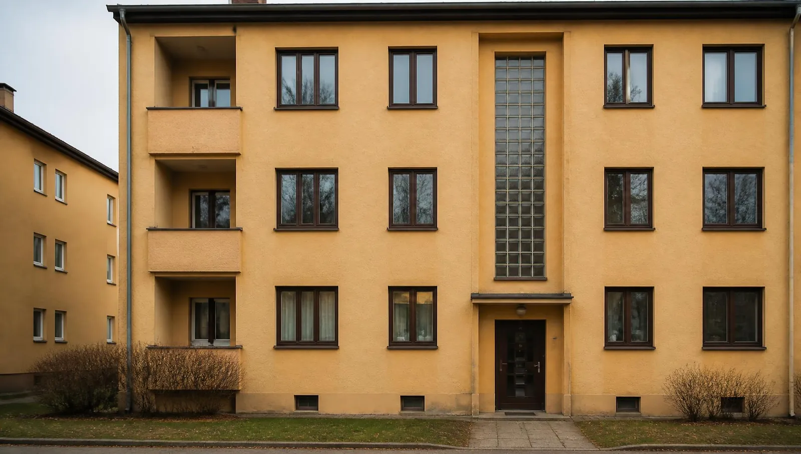 Vivienda rehabilitada con ventanas nuevas