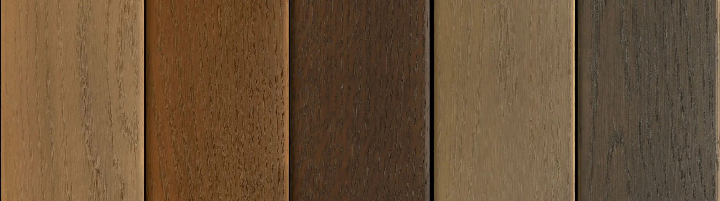 Franja de acabados y colores para ventanas de madera